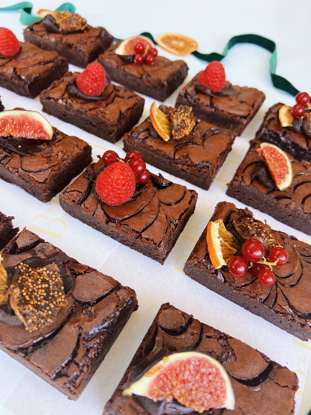 Festive Brownie Platter