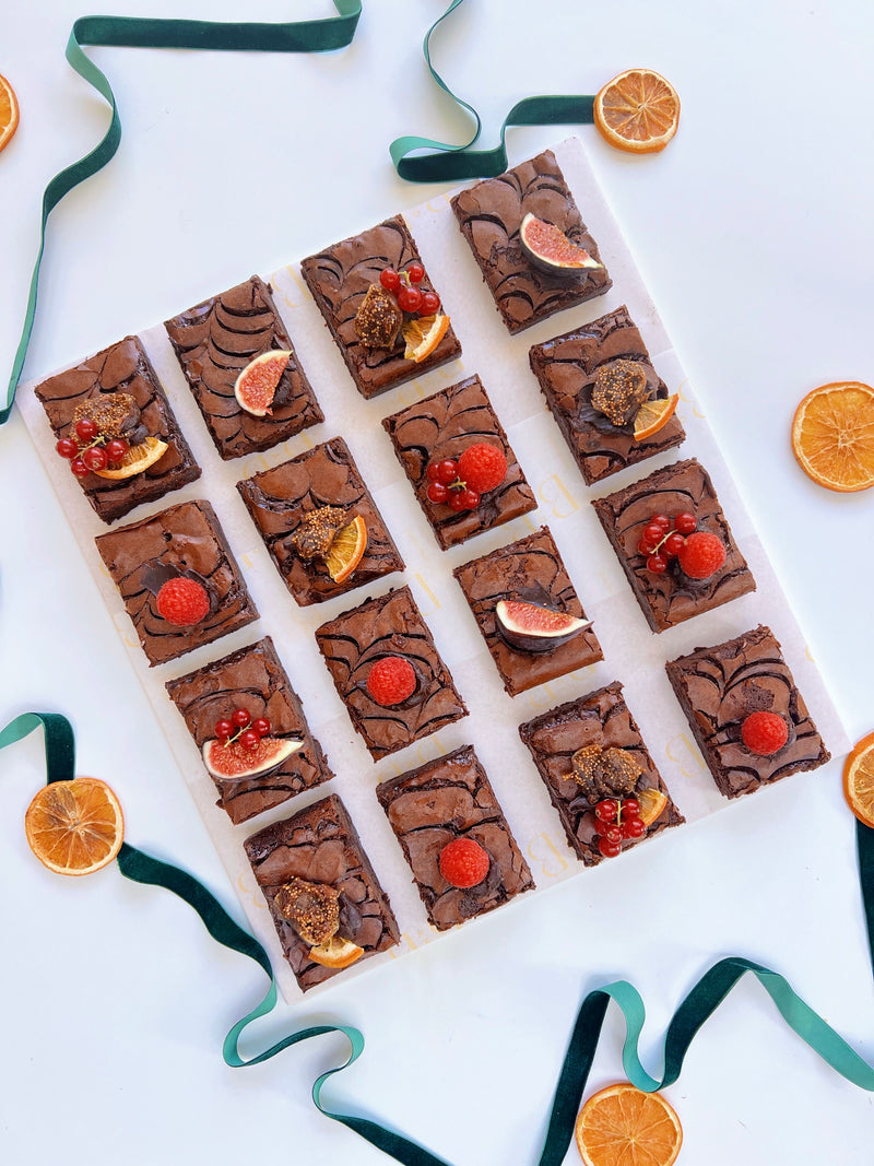 Festive Brownie Platter