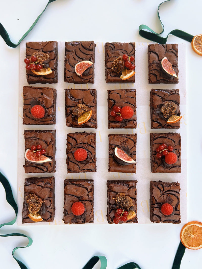 Festive Brownie Platter