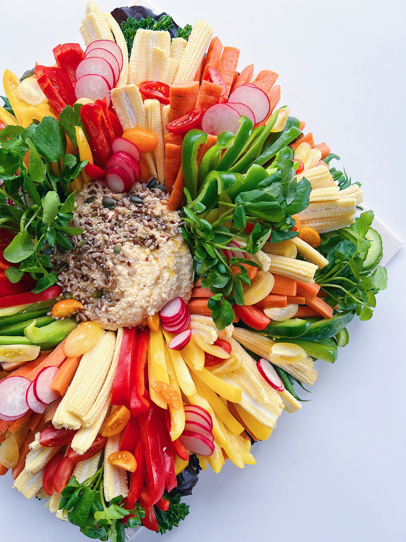 Crudites and Hummus Platter